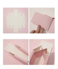 Pink Art Paper Foldable Gift Boxes With Ribbon Drawer Shape Spot UV