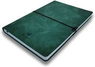 80 Sheets A5 PU Leather Notebook , A5 Subject Notebook With Elastic Closure