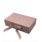 Pink Handmade Magnetic Closure Gift Box , Flip Top Magnetic Box Gift Luxury