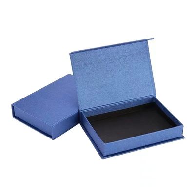 Blue 2mm Paperboard Gift Boxes , Handmade Paper Boxes Rectangular Multipurpose