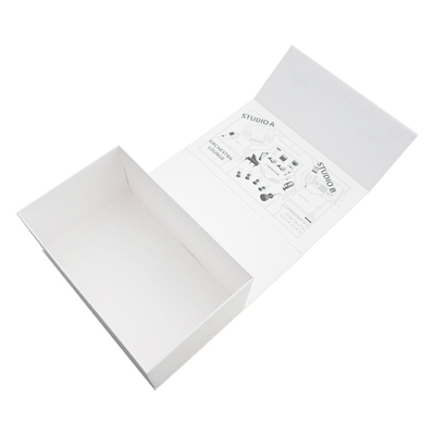Gift Packaging White Magnetic Closure Gift Box With Printing Logo