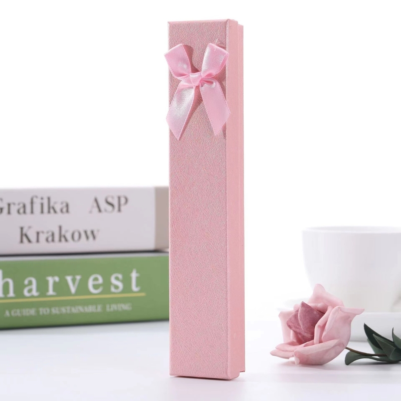 Jewelry Art Paper Paperboard Gift Boxes Handmade With Ribbon